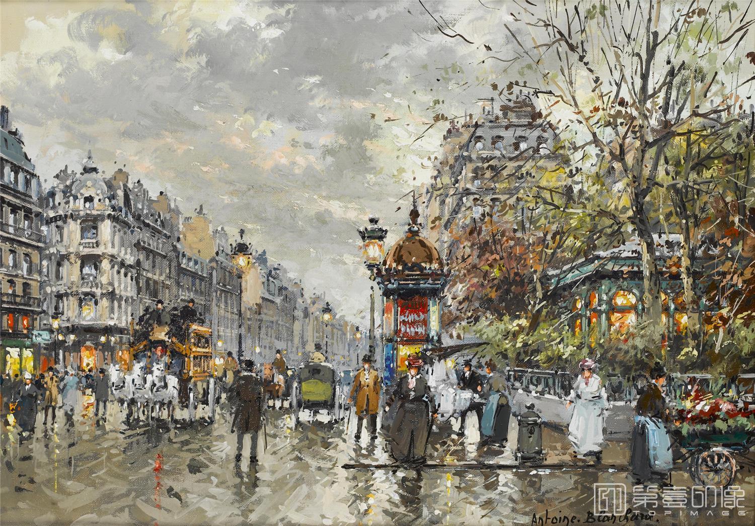 油画-安托万·布兰乍得 Antoine Blanchard作品-090